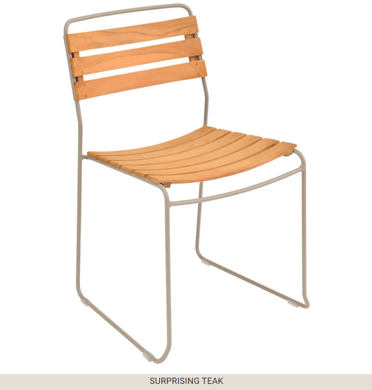 Surprising Teak Chair - Custom Wood DesignsFermob Surprising Teak Chair outdoor metal chair with a sleek design, ideal for patio or garden seating.Fermob Metal Chair Outdoor24575206052023