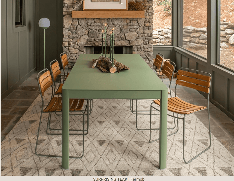 Load image into Gallery viewer, Surprising Teak Chair - Custom Wood DesignsFermob outdoor metal chair featuring a surprising teak seat, perfect for garden or patio furniture.Fermob Metal Chair Outdoor24575206052023
