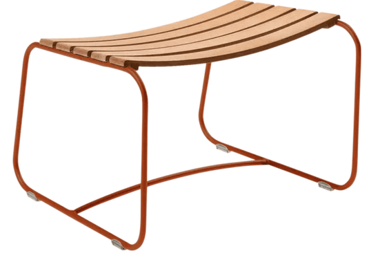 Surprising Teak Footrest - Custom Wood DesignsFermob Surprising Teak Footrest in candied orange finish, showcasing smooth teak wood and modern design for comfortable seating.Footrest Teak24575177678551Candied Orange