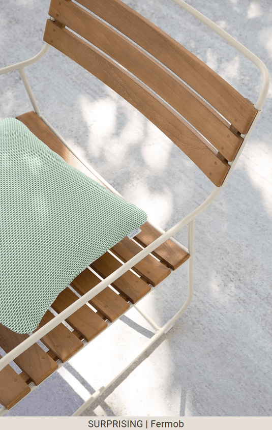 Surprising Teak Low Armchair - Custom Wood DesignsFermob Surprising Teak Low Armchair, outdoor metal Acapulco-style chair with teak accents, suitable for garden or patio.Fermob Metal Chair Outdoor24575208410551Acapulco