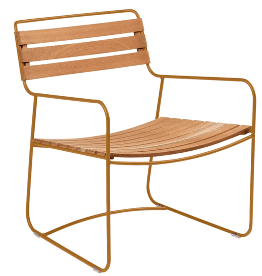 Surprising Teak Low Armchair - Custom Wood DesignsFermob Surprising Teak Low Armchair in gingerbread color, outdoor metal chair with a sleek design and low armrests.Fermob Metal Chair Outdoor24575207482871Gingerbread