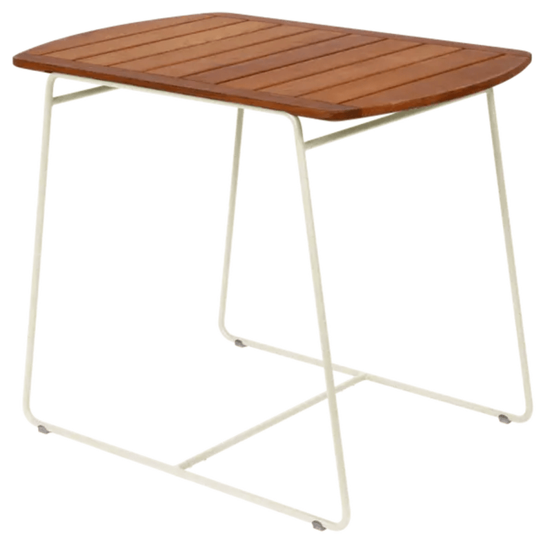 Load image into Gallery viewer, Fermob Surprising Teak Table in latte beige, outdoor 90 x 60cm with sleek teak surface and modern design.
