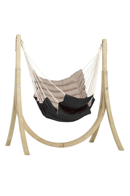 Hanging chair XL & frame Set Swing Chair Amazonas __label: NEW swing-chair-sand-hanging-chair-xl-frame-set-53612482593111