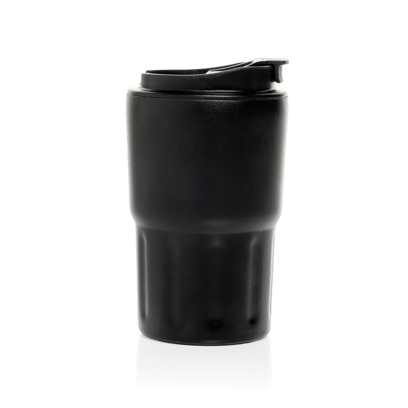 Load image into Gallery viewer, Swiss Peak RCS certified deluxe business gift set w/ tumbler - Custom Wood DesignsSwiss Peak deluxe business gift set with RCS certification, includes a stylish portfolio, notebook, and tumbler for professionals.Portfolios &amp; NotebooksP774.6701Recycled Stainless steel,Recycled paperblack
