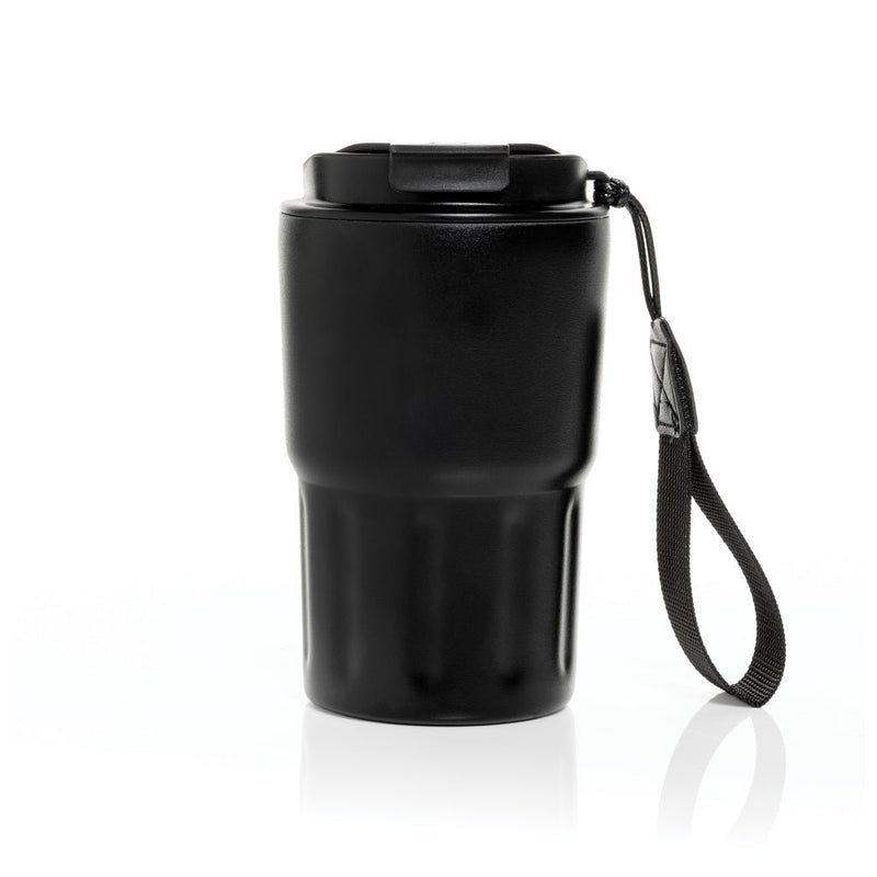 Load image into Gallery viewer, Swiss Peak RCS certified deluxe business gift set w/ tumbler - Custom Wood DesignsSwiss Peak deluxe business gift set with tumbler, includes a portfolio and notebook, designed for professional use.Portfolios &amp; NotebooksP774.6701Recycled Stainless steel,Recycled paperblack
