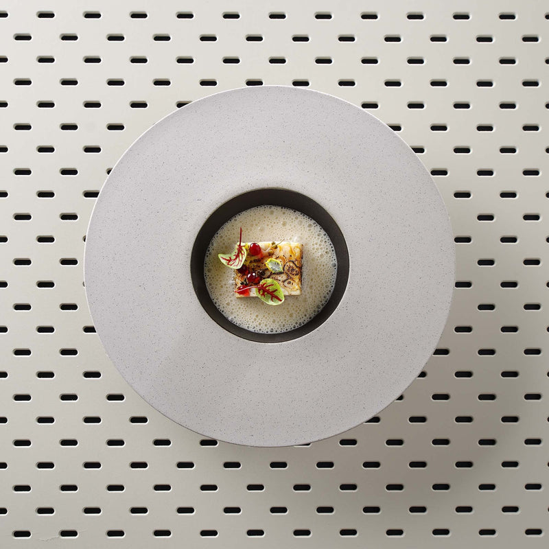 Load image into Gallery viewer, Takumi deep plate with wide rim, 300mm - Custom Wood DesignsFine Dine Takumi deep plate with wide rim, 300mm, showcasing a ceramic plate with a broad rim and elegant design.deep plate with wide rim778791
