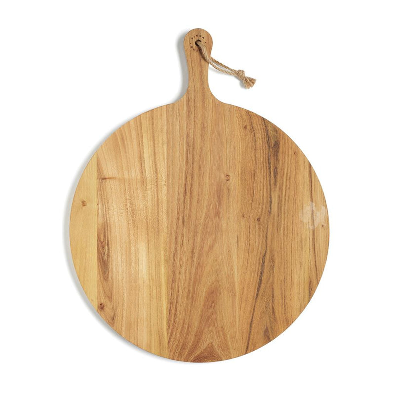 Load image into Gallery viewer, Round serving board 1,8 x 40 x 51 pack of 25 Custom Wood Designs __label: Multibuy teakservingboardcustomwooddesigns
