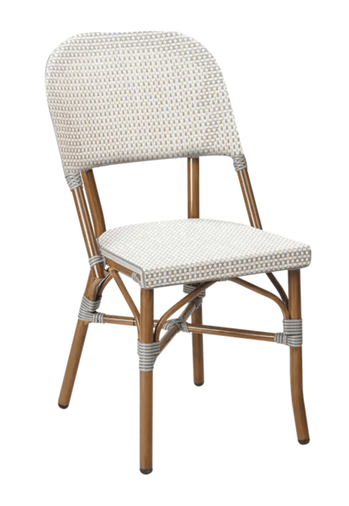 Load image into Gallery viewer, TEQUILA Chair Bistro Restaurant Chair - Custom Wood DesignsVanilla Hemp bistro restaurant chair by Custom Wood Designs, featuring a classic Irish Parisian cafe style with wooden construction.Restaurant chair Bistro24575198883671Vanilla Hemp
