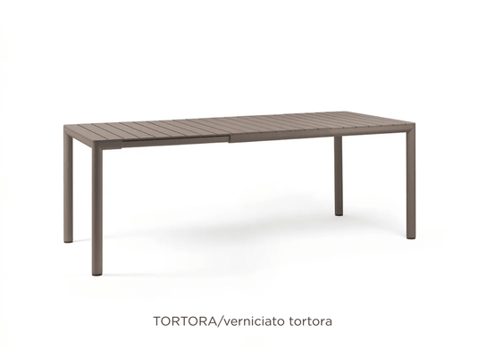 Tevere 147 Extensible Table - Custom Wood DesignsNardi Tevere 147 extensible outdoor table in tortora color with a sleek design, suitable for outdoor dining and gatherings.Nardi Outdoor Table24575206122647Tortora