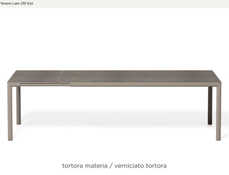 Load image into Gallery viewer, Nardi Tevere Lam 210 Extensible HPL dining table with a sleek, modern design and extendable surface from 211 to 275.5 cm.
