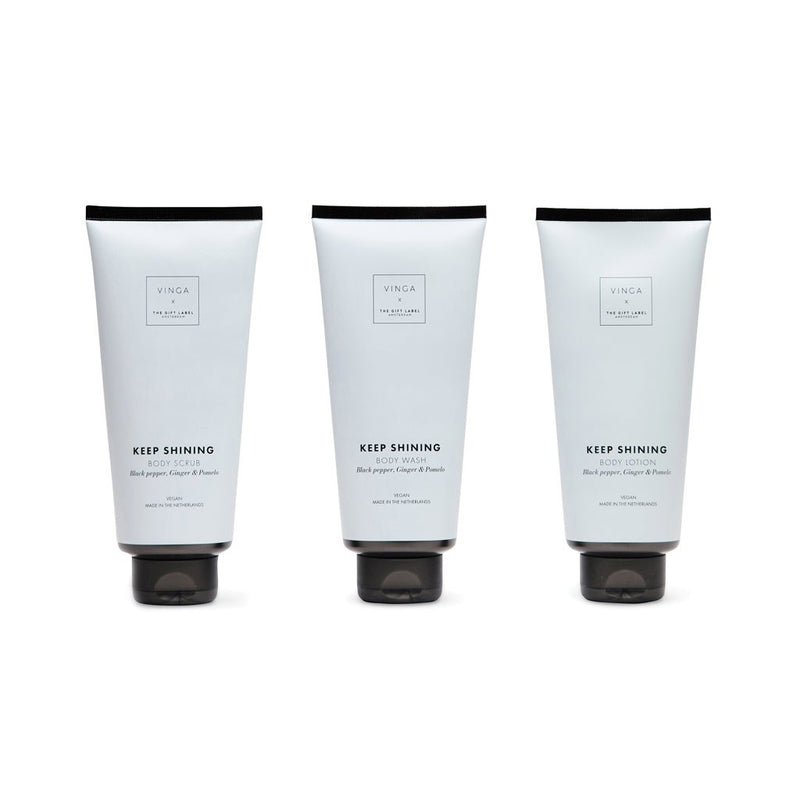 Load image into Gallery viewer, TGL body care gift set - Custom Wood DesignsVinga TGL body care gift set with skincare products and accessories arranged in a stylish package for home and personal use.Home &amp; LivingTGL10143022white30.9 x 6.5 x 21.9 cm
