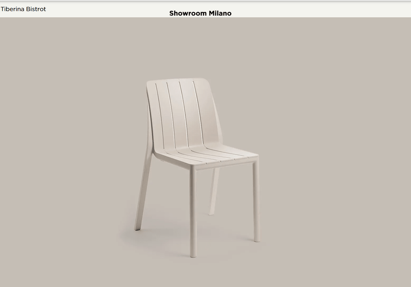 Load image into Gallery viewer, Tiberina Bistrot Stackable Outdoor Chair - Custom Wood DesignsNardi Tiberina Bistrot stackable outdoor chair with woven design, suitable for patio or garden seating, in natural outdoor settingNardi Stackable Outdoor Chairs24575208315063Antracite
