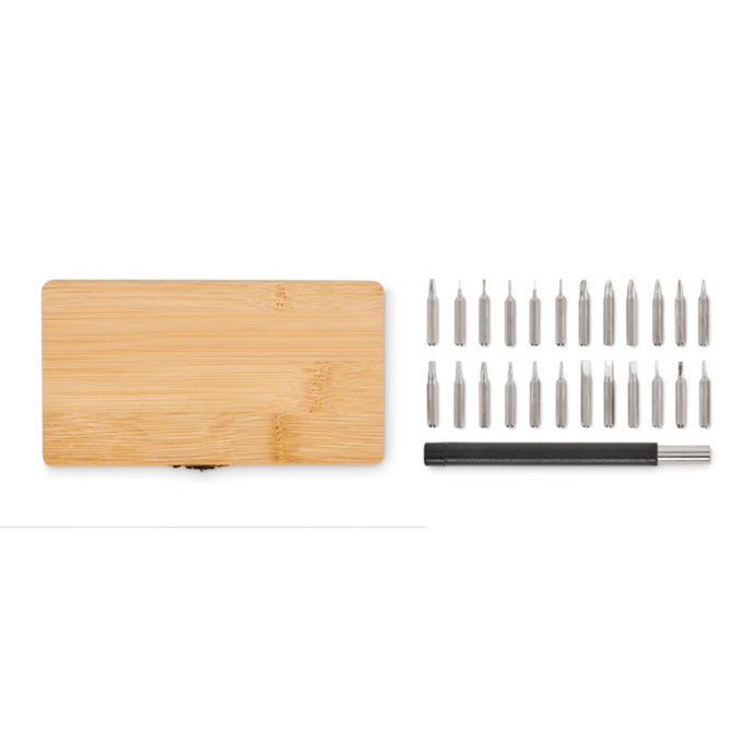 24 piece wooden tool set