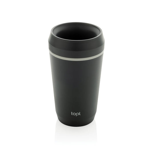Topl Recycled Plastic To Go Tumbler Patented 360 Lid 354ml - Custom Wood DesignsTopl recycled plastic to-go tumbler with 360 lid, 354ml drinkware, showing the eco-friendly design and branded logo.DrinkwareRBTGP12CHPolypropylenegrey