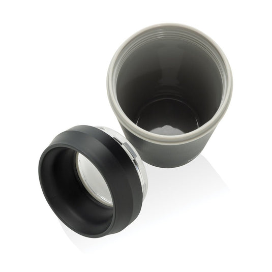 Topl Recycled Plastic To Go Tumbler Patented 360 Lid 354ml - Custom Wood DesignsTopl recycled plastic to-go tumbler with 360° lid, 354ml drinkware in charcoal color, showing the tumbler and lid design.DrinkwareRBTGP12CHPolypropylenegrey