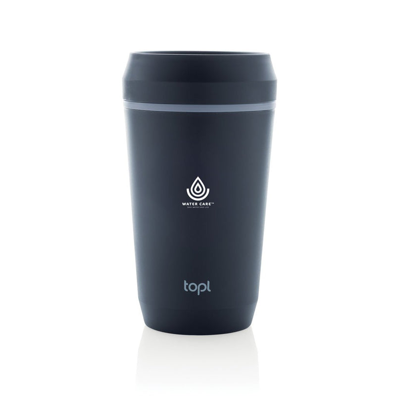 Load image into Gallery viewer, Topl Recycled Plastic To Go Tumbler Patented 360 Lid 354ml - Custom Wood DesignsTopl recycled plastic 354ml to-go tumbler with patented 360 lid, featuring a sleek drinkware design ideal for beverages.DrinkwareRBTGP12NAPolypropylenenavy
