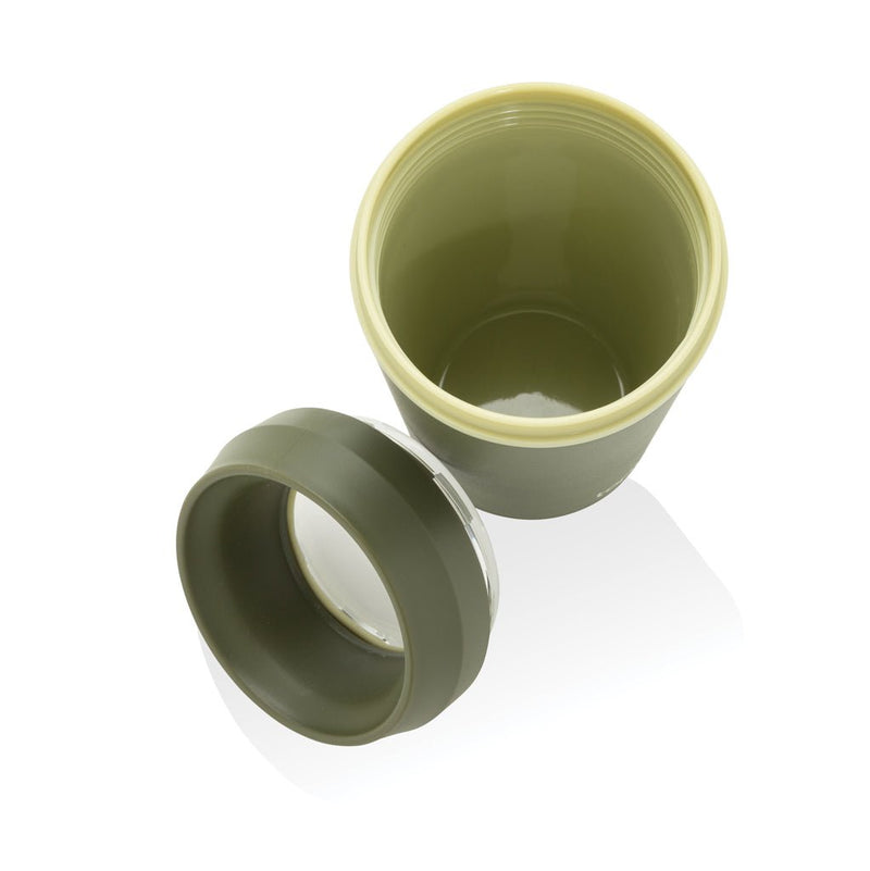 Load image into Gallery viewer, Topl Recycled Plastic To Go Tumbler Patented 360 Lid 354ml - Custom Wood DesignsTopl recycled plastic to-go tumbler with 360-degree lid, 354ml, showing the drinkware with a clear view of the lid and branding.DrinkwareRBTGP12OLPolypropylenegreen
