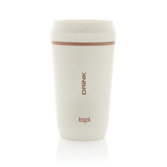 Topl Recycled Plastic To Go Tumbler Patented 360 Lid 354ml - Custom Wood DesignsTopl recycled plastic 354ml to-go tumbler with patented 360 lid, drinkware designed for eco-friendly portable beverages.DrinkwareRBTGP12SAPolypropylenewhite