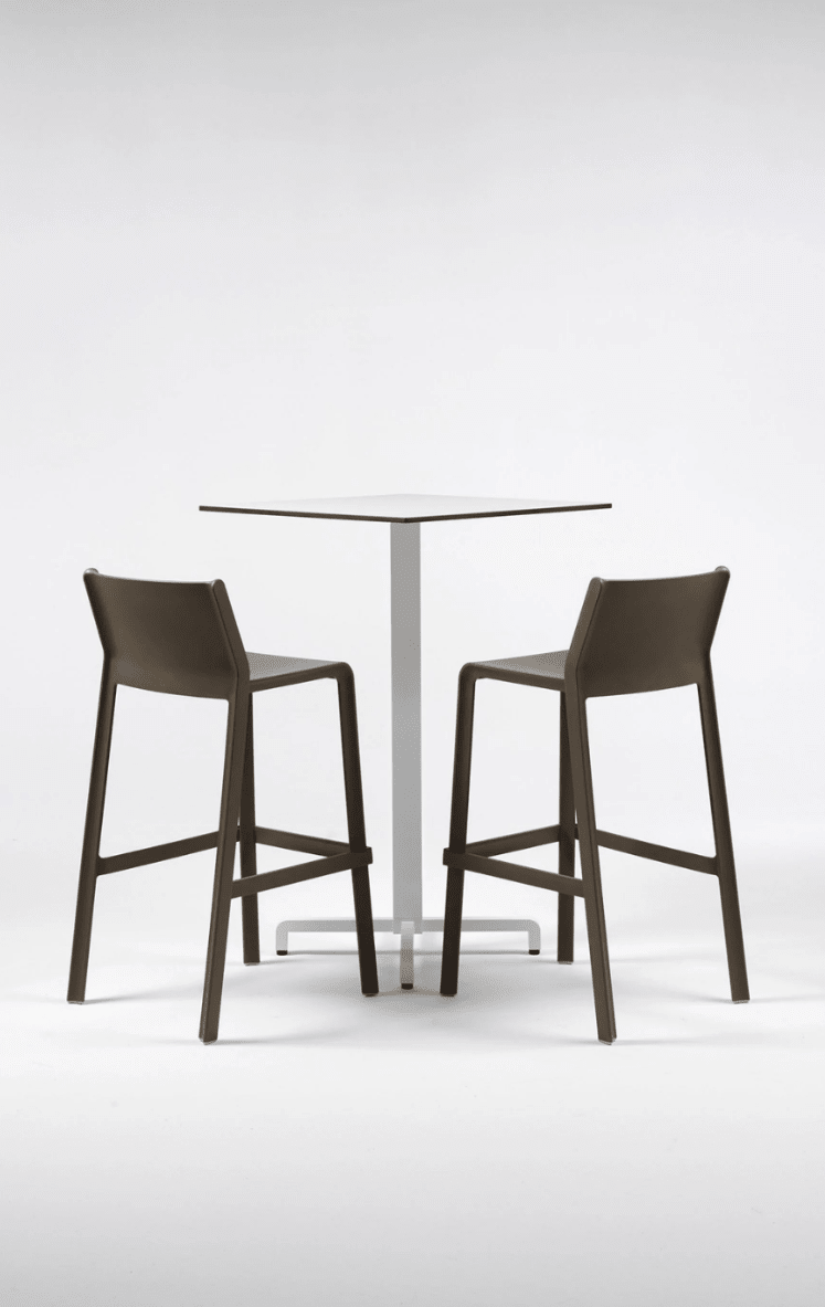 Load image into Gallery viewer, Trill Stool Mini by Nard Counter Stool - Custom Wood DesignsNardi Trill Mini Stool in tobacco color, outdoor counter stool with a modern design, suitable for garden or patio seating.Mini Stool nardi Outdoor24575206336343Grigio
