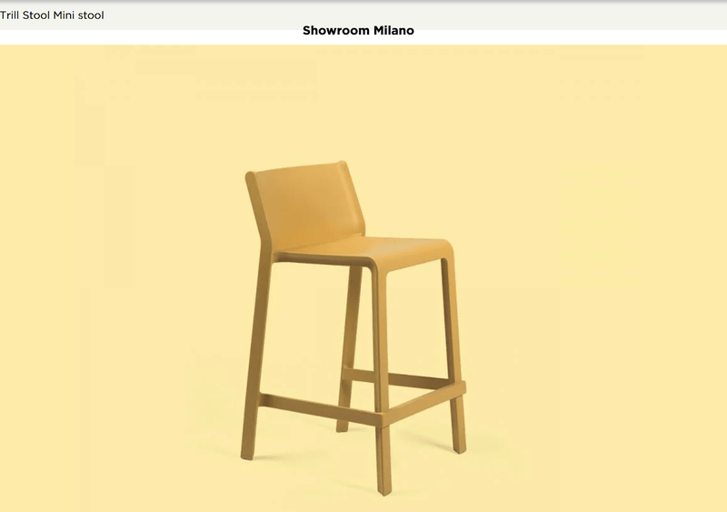 Load image into Gallery viewer, Trill Stool Mini by Nard Counter Stool - Custom Wood DesignsNardi Trill Mini Stool outdoor miniature counter stool with sleek design, suitable for patio or garden seating.Mini Stool nardi Outdoor24575206336343Grigio
