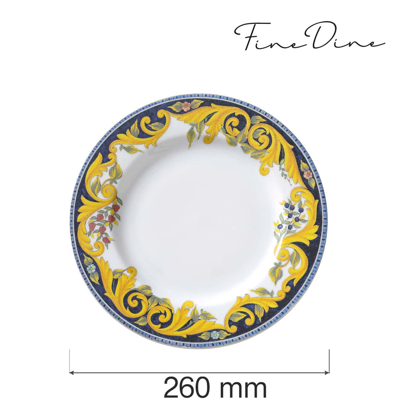 Load image into Gallery viewer, Tuscany flat plate, 260mm (old code: 779514) - Custom Wood DesignsFine Dine Tuscany flat plate, 260mm shallow ceramic plate with a classic design, shown in the image.Shallow plate14001Z27
