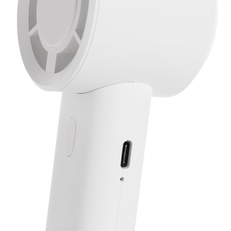 Load image into Gallery viewer, Twist RCS recycled plastic re-chargeable portable fan - Custom Wood DesignsXD Collection Twist RCS recycled plastic portable fan for phones and tablets, rechargeable with compact design.Phone &amp; Tablet accessoriesP457.0703Recycled ABSwhite
