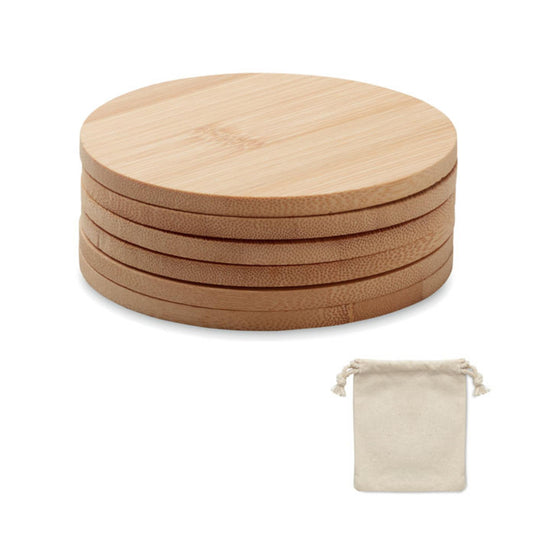 Coaster set of 6 pack of 25 Custom Wood Designs __label: Multibuy unbranded-coaster-set-of-6-pack-of-25-53612876988759