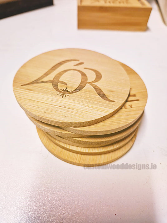 Coaster Set - pack of 25 Custom Wood Designs __label: Multibuy unbranded-coaster-set-pack-of-25-53612873318743