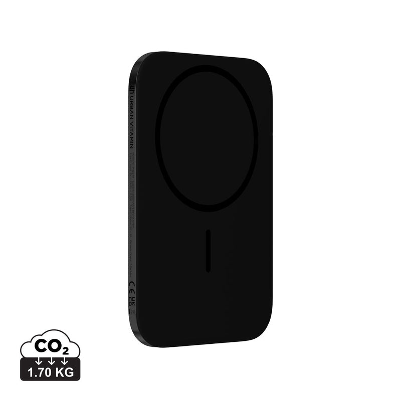 Load image into Gallery viewer, Urban Vitamin Concord RCS ultra-thin 3000mAh power bank for phones and tablets, shown in sleek black design.
