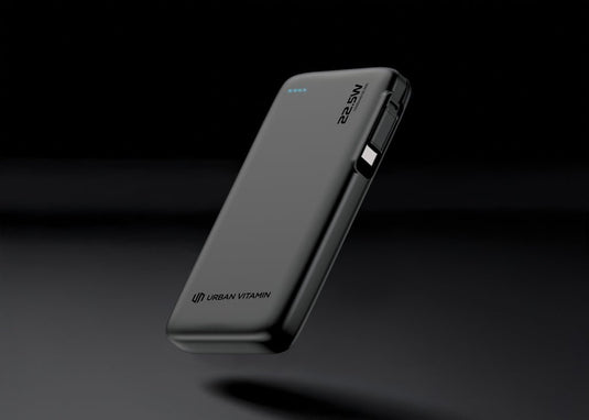 Urban Vitamin Emeryville 20W 10.000mAh Powerbank - Custom Wood DesignsUrban Vitamin Emeryville 20W 10,000mAh powerbank with USB ports for charging phones and tablets, showing sleek design and branding.Phone & Tablet accessoriesP322.7301Recycled ABSblack