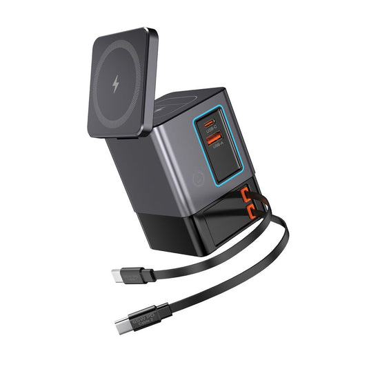 Urban Vitamin Sacramento 105W GAN charger+retractable cables - Custom Wood DesignsUrban Vitamin Sacramento 105W GAN charger with retractable cables for phones and tablets, compact and efficient charging accessory.Phone & Tablet accessoriesP309.5402Recycled Polycarbonategrey
