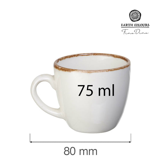 Vanilla espresso cup, 75ml - Custom Wood DesignsFine Dine vanilla espresso cup, 75ml, featuring a sleek design perfect for serving espresso in a stylish manner.Espresso cup781258