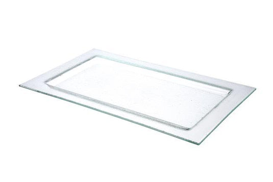 Vetro glass tray GN 1/1 - Custom Wood DesignsVetro glass tray GN 1/1 by Fine Dine, clear rectangular serving tray with smooth edges, suitable for catering and food displayglass tray429822