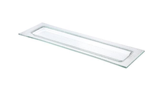 Vetro glass tray GN 2/4 - Custom Wood DesignsFine Dine Vetro glass tray GN 2/4 with clear tempered glass and stainless steel handles, ideal for serving and food presentation.glass tray429846