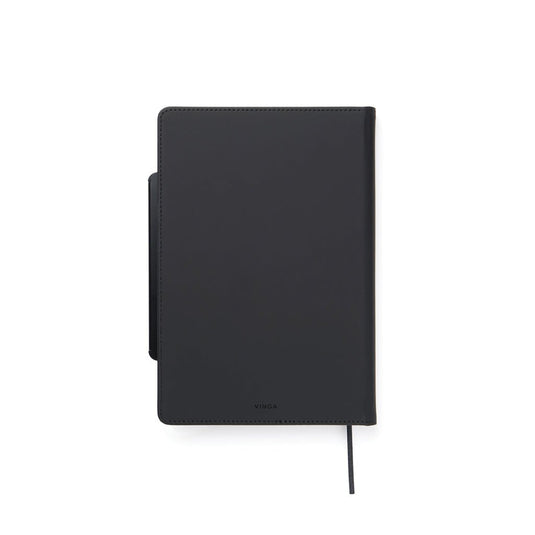 VINGA Baltimore RCS 4-in-1 Refillable Notebook - Custom Wood DesignsVinga Baltimore RCS 4-in-1 refillable notebook with black cover, featuring multiple sections and pen holder for versatile note-taking.Portfolios & NotebooksV7731101Recycled Polyurethane,Recycled paperblack