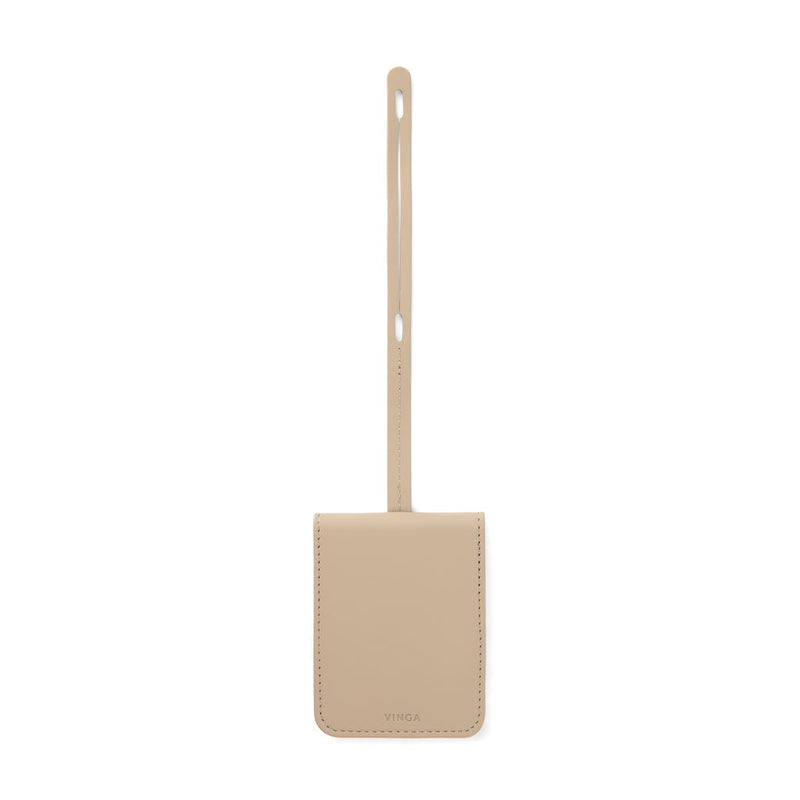 Load image into Gallery viewer, VINGA Baltimore RCS Luggage Tag With Finder Dual - Custom Wood DesignsVinga Baltimore RCS luggage tag with finder, featuring durable design and clear identification window for travel accessoriesPhone &amp; Tablet accessoriesV3010319Recycled Polyurethane,Recycled ABSgreige
