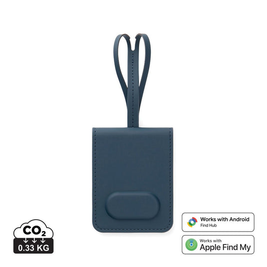 VINGA Baltimore RCS Luggage Tag With Finder Dual - Custom Wood DesignsVinga Baltimore RCS luggage tag with built-in finder for phone and tablet accessories, featuring a sleek design and durable material.Phone & Tablet accessoriesV3010325Recycled Polyurethane,Recycled ABSblue