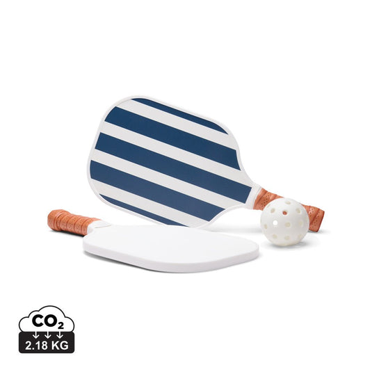 VINGA Lagoa pickleball set - Custom Wood DesignsVinga Lagoa outdoor pickleball set with paddles and balls on a court for recreational playOutdoorV4532525FSC® wood,Polyurethanenavy