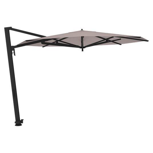 Vlaemynck Borée Cantilever Parasol Ø350 cm – Almond Green canopy, White frame