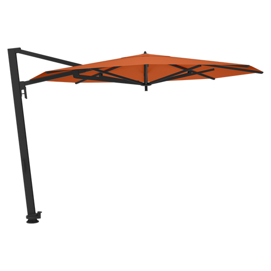 Vlaemynck Borée Cantilever Parasol Ø350 cm – Amber canopy, Anthracite frame