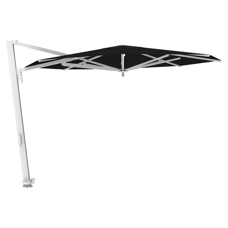 Load image into Gallery viewer, Vlaemynck Borée Cantilever Parasol Ø350 cm – Coal canopy, White frame
