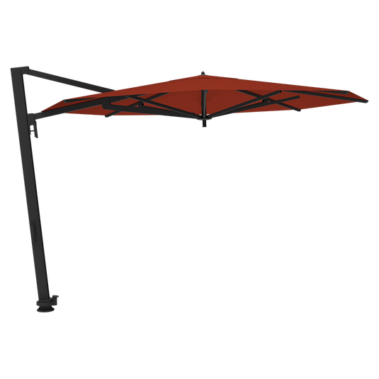 Vlaemynck Borée Cantilever Parasol Ø350 cm – Earthenware canopy, Anthracite frame