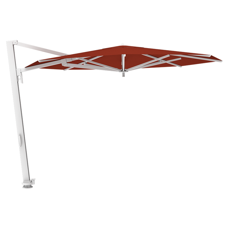 Load image into Gallery viewer, Vlaemynck Borée Cantilever Parasol Ø350 cm – Earthenware canopy, White frame
