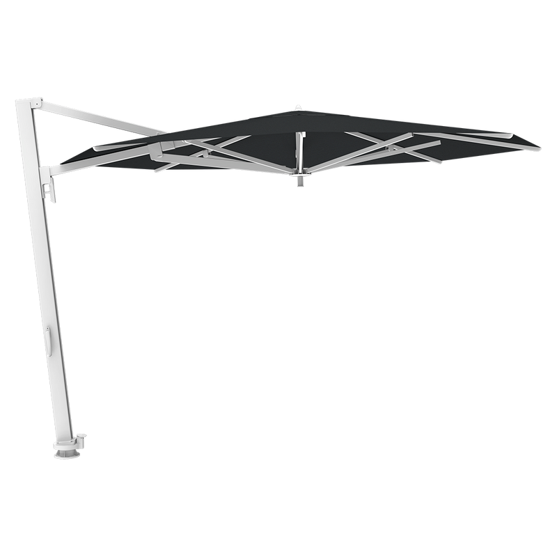 Load image into Gallery viewer, Vlaemynck Borée Cantilever Parasol Ø350 cm – Granite canopy, White frame
