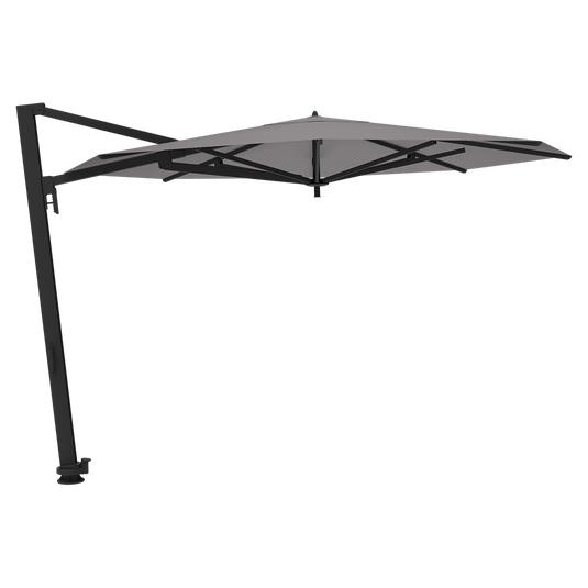 Vlaemynck Borée Cantilever Parasol Ø350 cm – Pebble canopy, Anthracite frame