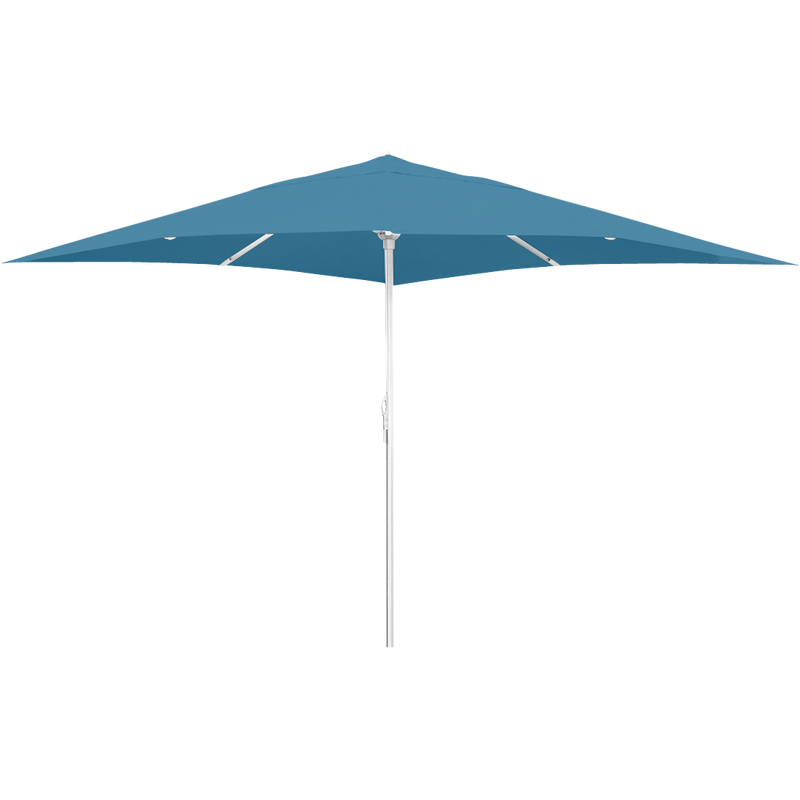 Load image into Gallery viewer, Vlaemynck Easy Open Parasol 400 × 400 cm – Adriatic Blue canopy, White frame
