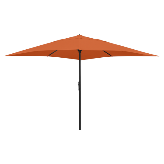 Vlaemynck Easy Open Parasol 400 × 400 cm – Amber canopy, Anthracite frame
