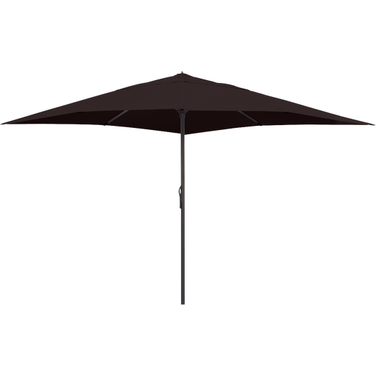 Vlaemynck Easy Open Parasol 400 × 400 cm – Peppercorn Brown canopy, Anthracite frame