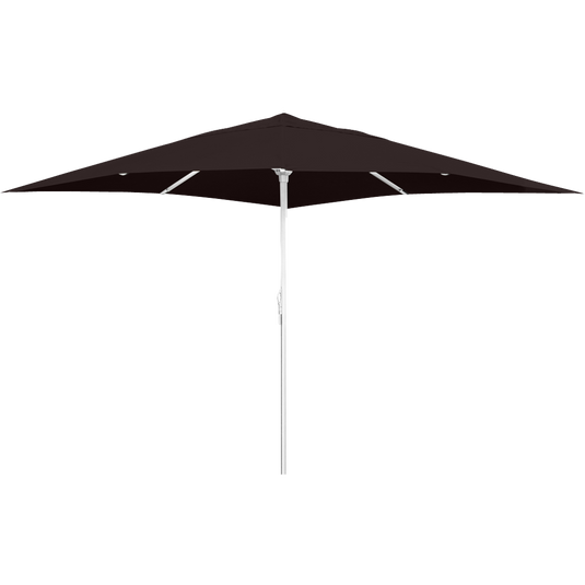 Vlaemynck Easy Open Parasol 400 × 400 cm – Peppercorn Brown canopy, White frame