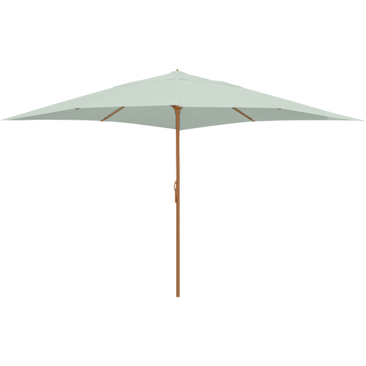 Vlaemynck Easy Open Parasol 400 × 400 cm – Sisal Brown canopy, Anthracite frame